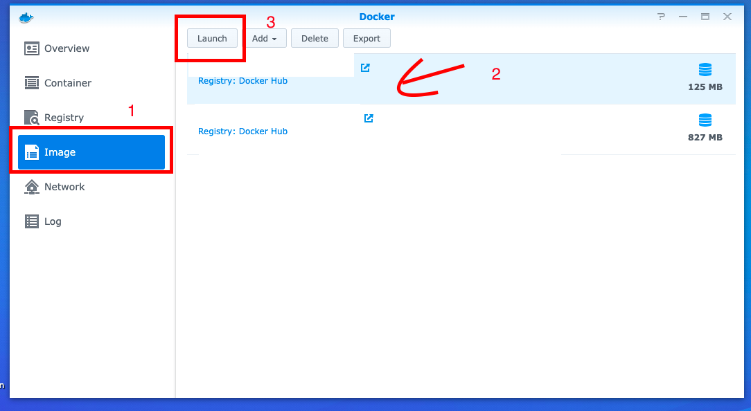 Setup container 