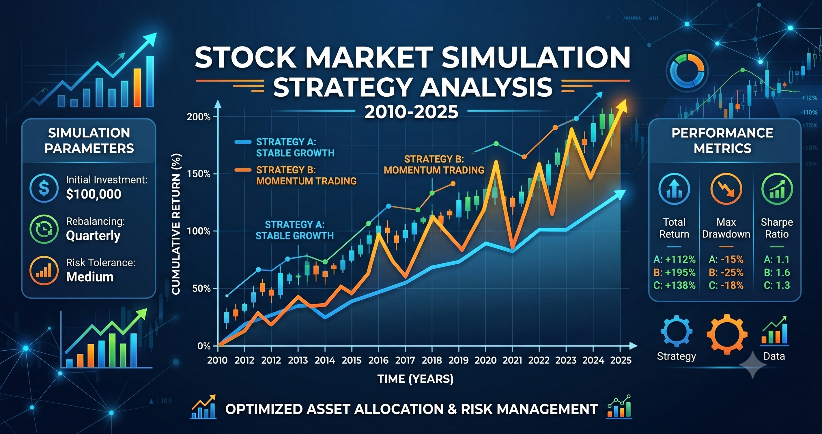 Stock Trading Strategy | 股市交易策略模擬: 大盤指數和題材選股